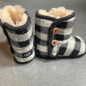 Ugg boots. Soft material. Warm and cute